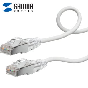 강원전자 산와서플라이 CAT7 SSTP 랜선 랜케이블 화이트 2m KB-SL7YS-02W