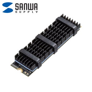 강원전자 산와서플라이 M.2 SSD 알루미늄 방열판 블랙 TK-HM5BK
