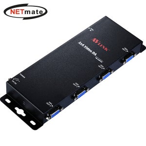 넷메이트 1:4 VGA RGB 고해상도 모니터 분배기 VS-14PFW
