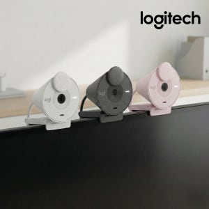 (국내정품) 로지텍 BRIO 300 웹캠 3컬러 FHD 1080p USB-C 렌즈덮개 온라인수업 화상회의 재택근무