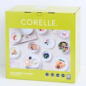 코렐 쁘띠튤립 퍼플 4인 디너웨어 세트 16P 신혼 집들이 선물 그릇세트 코스트코