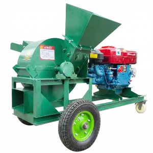 대형 목재 파쇄기 디젤 엔진 중형 다기능 이동식 통합 분쇄기