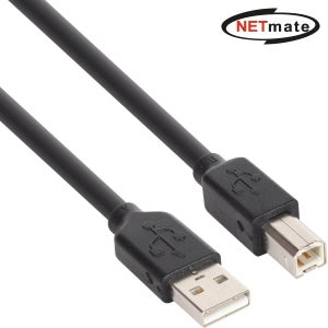 넷메이트 USB 2.0 A to B AM BM 케이블 2m, 1개