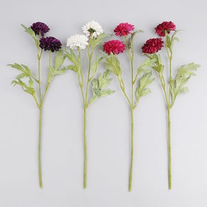 조화 데이지 마가렛 구절초 조화꽃 인조 소국 가지 48개 세트 36cm 4색 택1 꽃장식