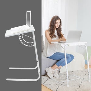 높이조절 접이식 1인용책상 노트북 협탁 식탁 보조 간이 폴딩 침대 침실 소파 테이블 사무용