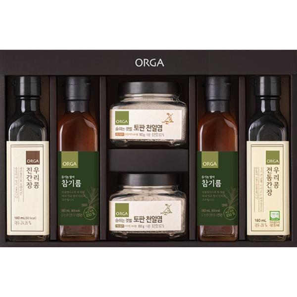 <b>풀무원</b> 참기름(유기) 간장 토판염 선물세트 (1박스)