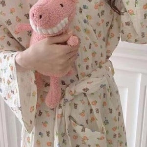 여유핏 여성 홈웨어 로브 가운 패턴 3종