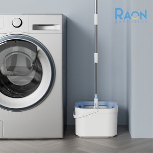 사각 스핀모프 밀대걸레 세트 탈수통 회전 물걸레 대걸레