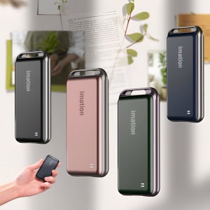 포터블 외장 SSD 이메이션 2TB 메탈 소재 USB 3.2 Gen 2x2 NVMe 내장 스마트폰 휴대폰 노트북 저장장치 초소형 초경량