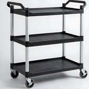 펀생샵 3단 이동식 서빙카트 무소음 대형 식당 트롤리 브레이크형