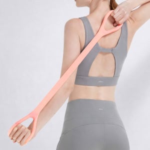 TPR 필라테스 밴드 고강도+중강도 세트 손잡이형 전신 어깨 상체 스트레칭 요가 홈트 도구