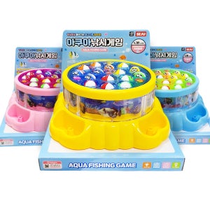아쿠아 낚시게임 물고기 잡기 회전 상어낚기 낚시대 장난감