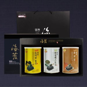 설날선물세트 명품광천김3캔 10세트 캔김 명절 재래김 돌김 선물용 판촉물 답레품