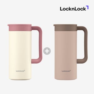 1+1 락앤락 테이블 머그 텀블러 보온 보냉 스텐 머그컵 손잡이 텀블러