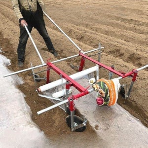 비닐 멀칭기 멀칭 피복기 텃밭 필름 기계 수동 비닐덮기 관리기 손수레 평지용 0.3-1.2미터