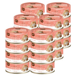살찐이 나고양이캔이야 습식 고양이간식 캔 참치+게살, 85g, 24개