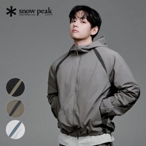 [스노우피크 어패럴] 경량 타슬란 컬러블럭 후드 바람막이 (S26SULWB56)