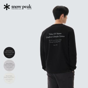 [스노우피크 어패럴] 소로나 레터링 긴팔 티셔츠 (S26SUFTL62)