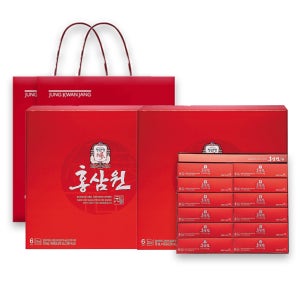 정관장 홍삼원 70ml x 60포 2박스 -쇼핑백 골드 홍삼 진액 명절 구정 추석 선물세트