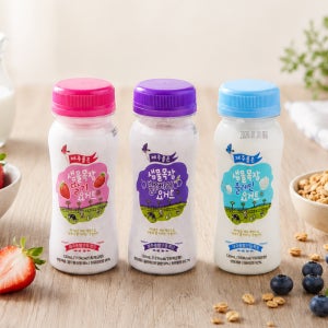 샘물목장 요거트 3종 세트 플레인 딸기 블루베리 120ml 아이간식 세트