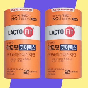 종근당건강 락토핏 생유산균 코어맥스 2g 60포 2통 프로바이오틱스