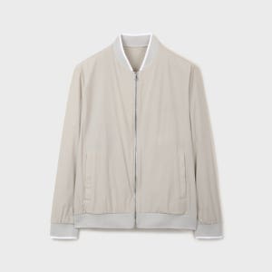 에디션 남성 립 넥라인 경량 점퍼_NEG2JJ1922IV