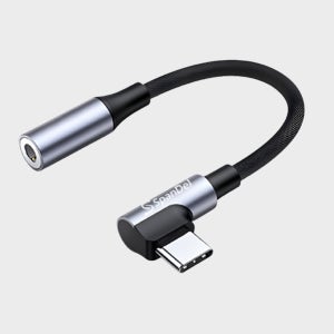 스팬델 C타입 to 3.5mm DAC 변환 ㄱ자 오디오 케이블 USB 이어폰 고음질 젠더