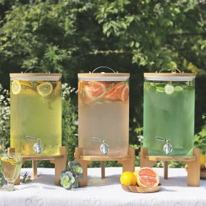 디스펜서 유리저그 내열 워터 카페 음료 대용량 주스 수도꼭지