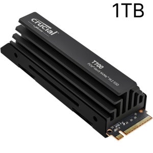 크루셜 Crucial T700 PCIe Gen5 NVMe M.2 SSD 1TB 방열판 장착형