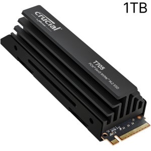 크루셜 Crucial T705 NVMe 내장 SSD 1TB PCIe Gen5 히트싱크