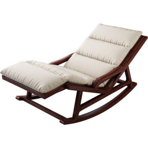 우드 흔들의자 휴식 패브릭 독서 대기실 리클라이너 베란다 판매