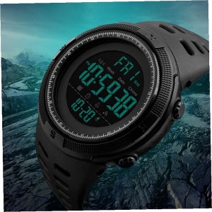 전술용 야외활동 디지털 다이얼 방수 기능 남성 손목 스포츠 전자 시계 군용 등산