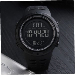 남성 군대 선물 디지털 전자 손목시계 스포츠 워치 방수 다이얼 알람 스톱워치