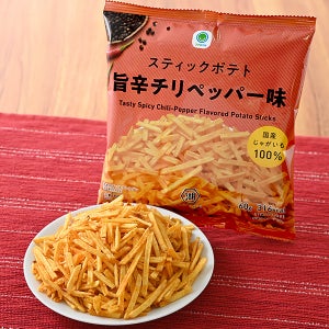 패밀리마트 스틱 포테토 매운 칠리페퍼맛 감자칩 60g