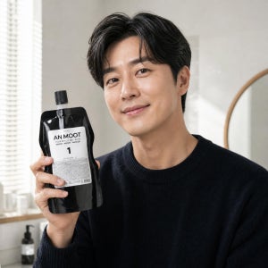 아자미 안묻 염모제 두피에 묻지않는 홈컬러 새치 염색약 500ml