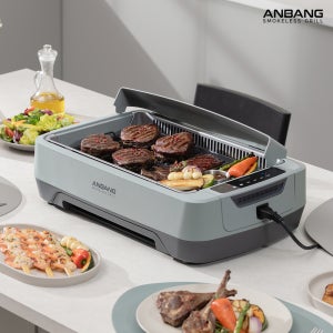 [최신 안방그릴 맥스] 연기+냄새+기름잡는 하프돔 전기그릴(+보관가방+필터10개) AB1201MF / 2026 시즌7