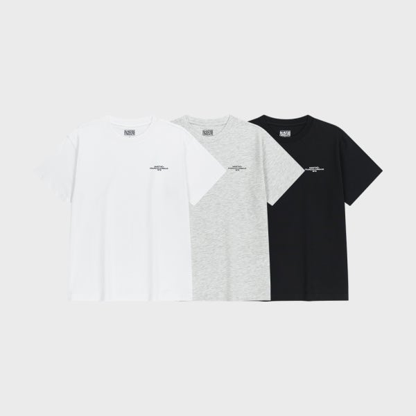 [마리떼프랑소와저버] 3PACK LETTERING LOGO TEE mix