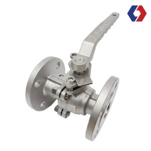 2PC 플랜지 볼 밸브 40A 수동형(락타입) 배관 자재,수도 배관 부속,설비 연결 부품