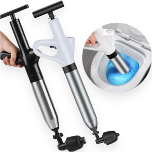 굿프랩 초강력 스텐 변기 뚫어뻥 막힘해결 펌프 변기 뚫기 변기 뚫는 도구