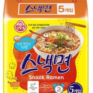 오뚜기 스낵면 108g, 5개