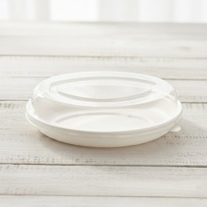 일회용 화이트 펄프 용기 300개 케이터링 배달 포장 도시락 박스