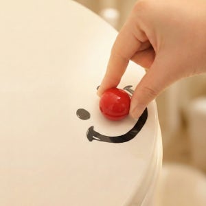 바스멜로디 1+1 변기뚜껑손잡이 스마일 위생 변기커버 시트