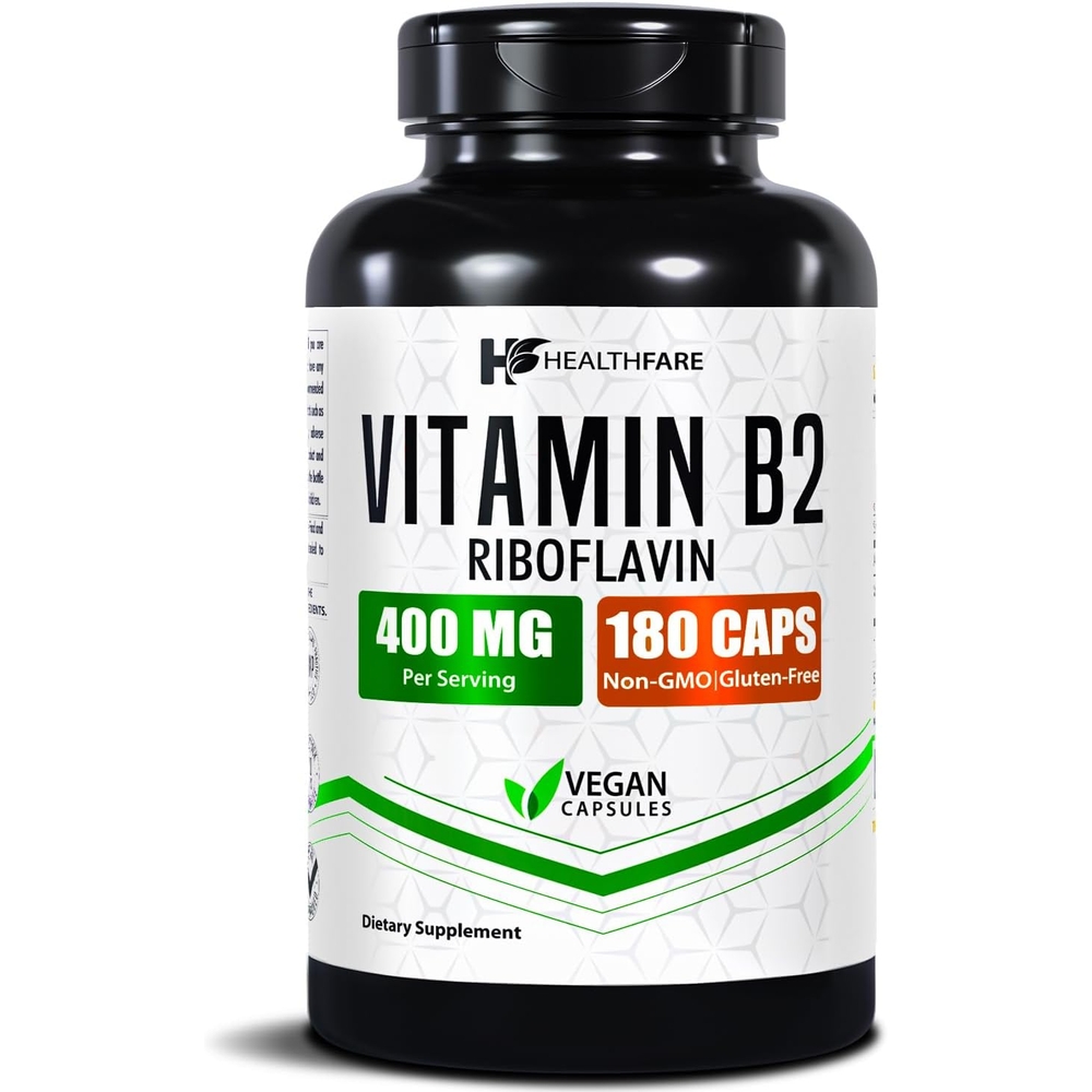 헬스페어 비타민 B2 <b>리보플라빈 400mg</b> 180캡슐