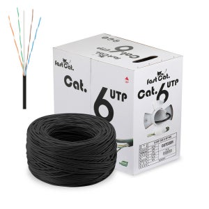 옥외용 방수 기가 랜선 CAT6 UTP 300M 박스 실외용 랜케이블 인터넷 외부 통신선