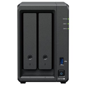2베이 NAS 스토리지박스 RJ45 랜포트 1GB RAM NAS