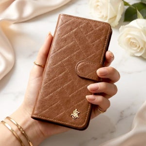 카드분실방지 지갑 다이어리 케이스 지케이투 카드 분실방지 브라운, 갤럭시A40