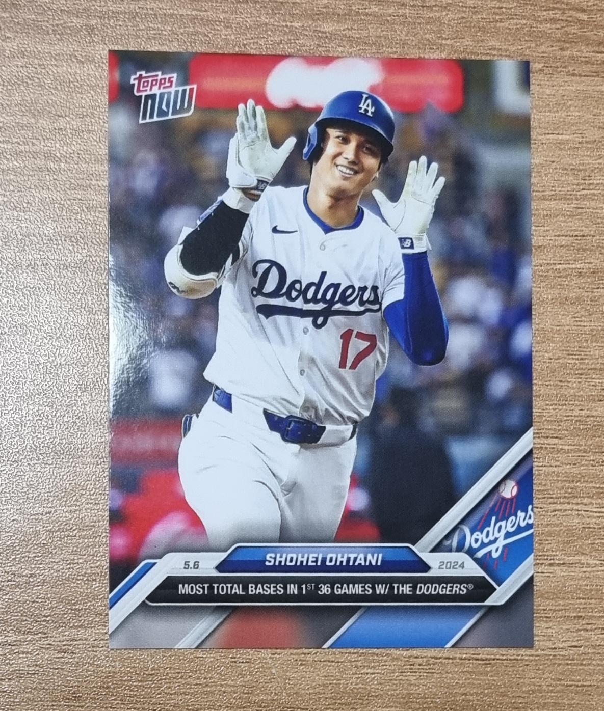 오타니 쇼헤이 Shohei Ohtani 2024 Topps Now Dodgers MLB Most Total Bases No-164 MLB카드
