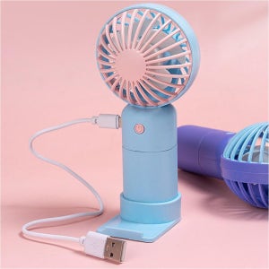 휴대용 무선 손선풍기 핸디형 탁상 캠핑 학생용