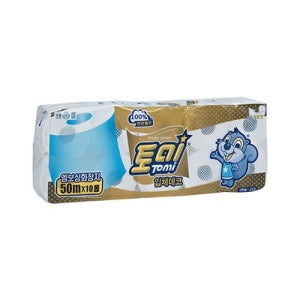 토미 화장지 2겹 50M 50롤 두루마리 엠보싱 천연펄프 휴지 DBW-217