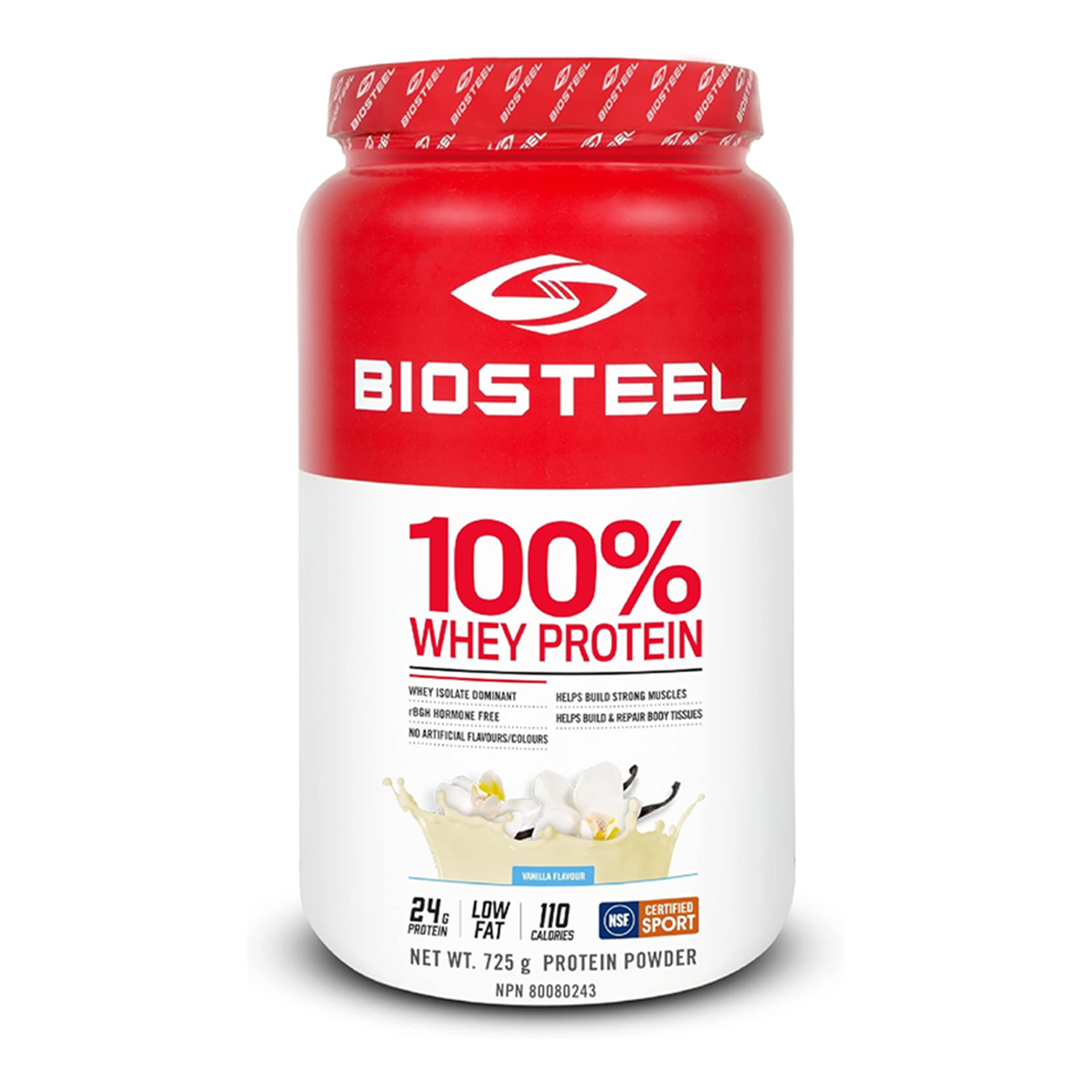 <b>바이오스틸</b> 분리 유청 단백질 프로틴 운동 보충제 725g 바닐라 Biosteel